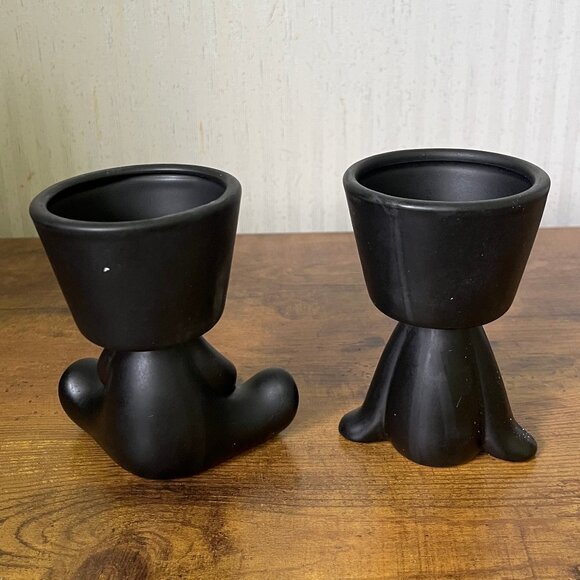 Ceramic Candle Holder 2 Pieces - Picture 2 of 6